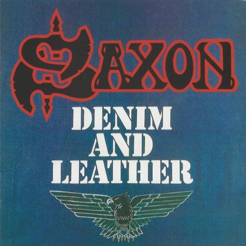 Denim and leather saxon - denim,