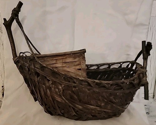 Vintage japanese ikebana woven - ikebana,